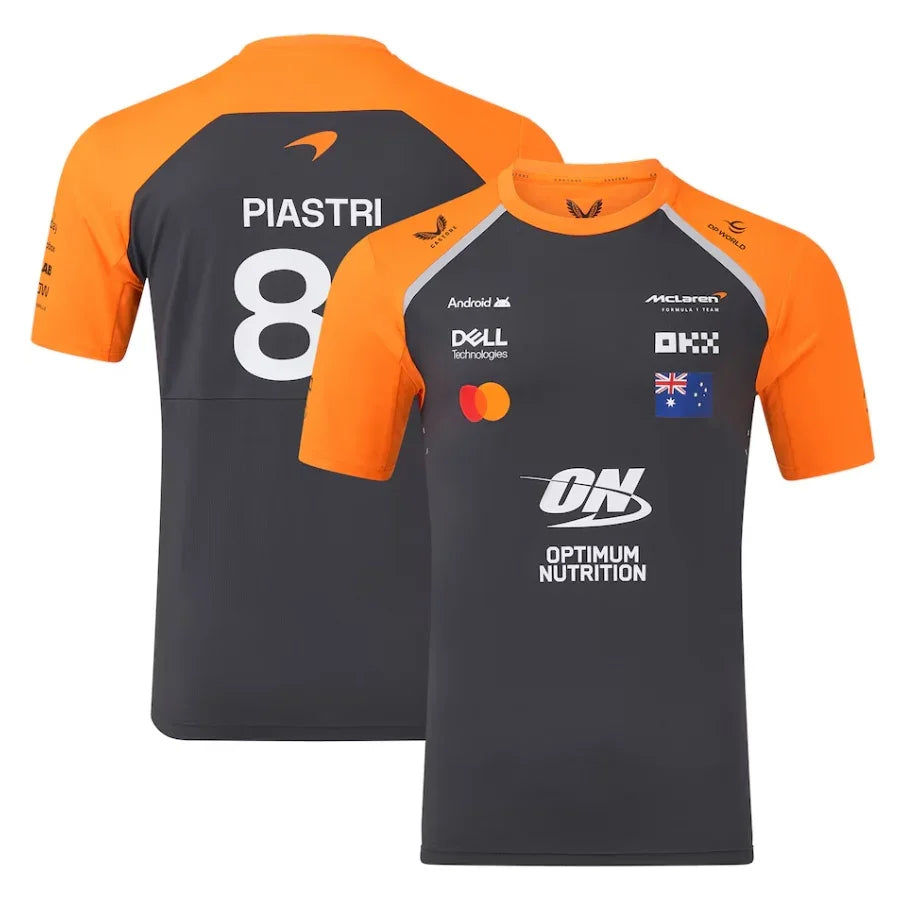 Mclaren Piastri 81 2025 Team Set Up T-Shirt Formula 1 F1 Formula One