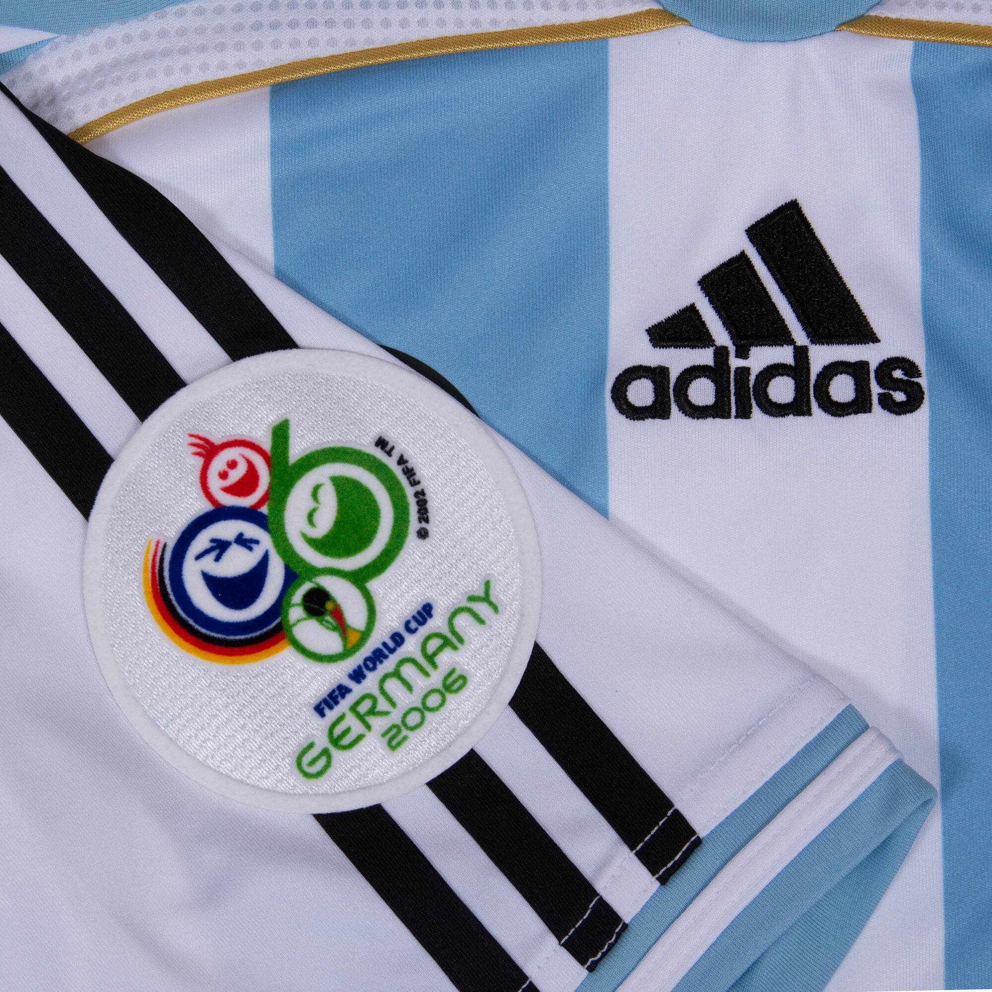 Argentina Home Messi 19 Shirt 2006 (Reissue) Incl. Fifa World Cup 2006 Patch
