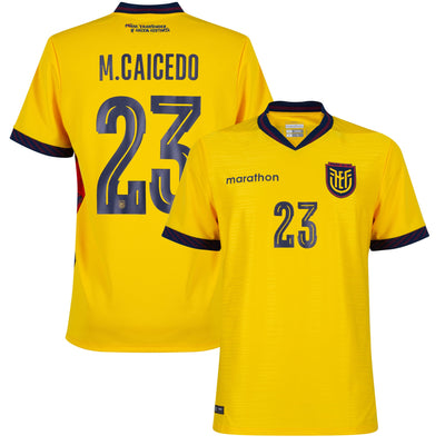 Ecuador Home M.Caicedo 23 Fan Jersey Shirt 2026-2027
