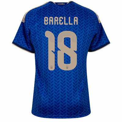 Italy Home Fan Jersey Barella 18 Shirt 2026-2027 (Official Printing)