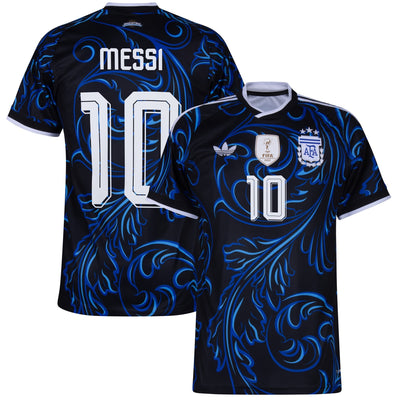 Argentina Away Fan Jersey Messi 10 Shirt 2026-2027 (Official Printing)