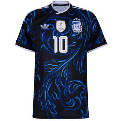 Argentina Away Fan Jersey Messi 10 Shirt 2026-2027 (Official Printing)