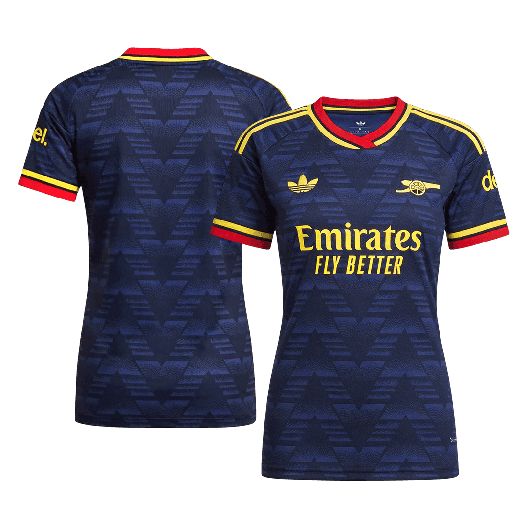 Arsenal Away Fan Women‘s Jersey Shirt 2026/27 + Premier League Champion Badge(New) & No Room For Racism