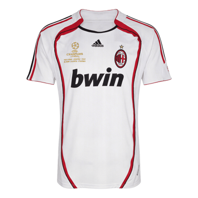 AC Milan Away Retro Soccer Jersey 2006/07 - UCL