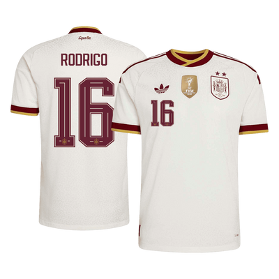 Spain RODRIGO 16 Away Fan Jersey World Cup 2026 - Champion